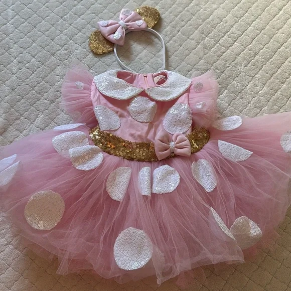 Minnie mouse, handmade dress size 12 months Kids